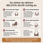 BELVIYA AirLift – Bügelloser BH mit breiten Trägern & Frontverschluss